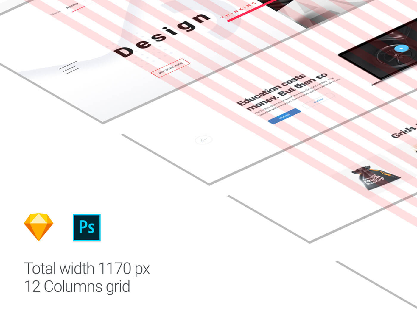 Ataman Web UI Kit - Templates For Sketch & Photoshop CC presentation image