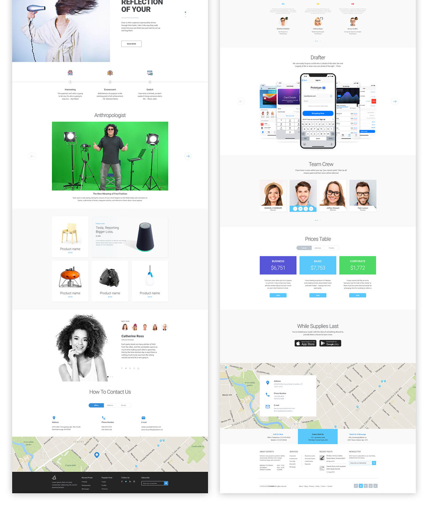 Ataman Web UI Kit - Templates For Sketch & Photoshop CC presentation image