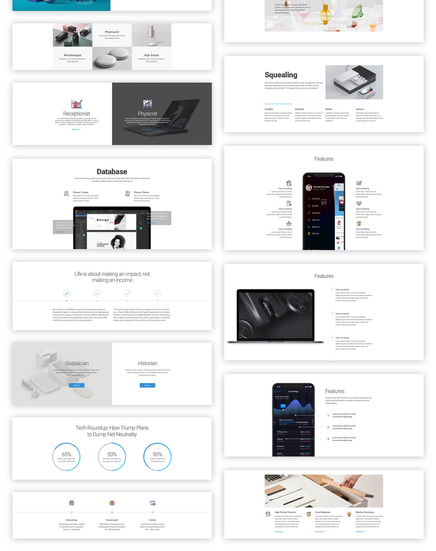 Ataman Web UI Kit - Templates For Sketch & Photoshop CC presentation image