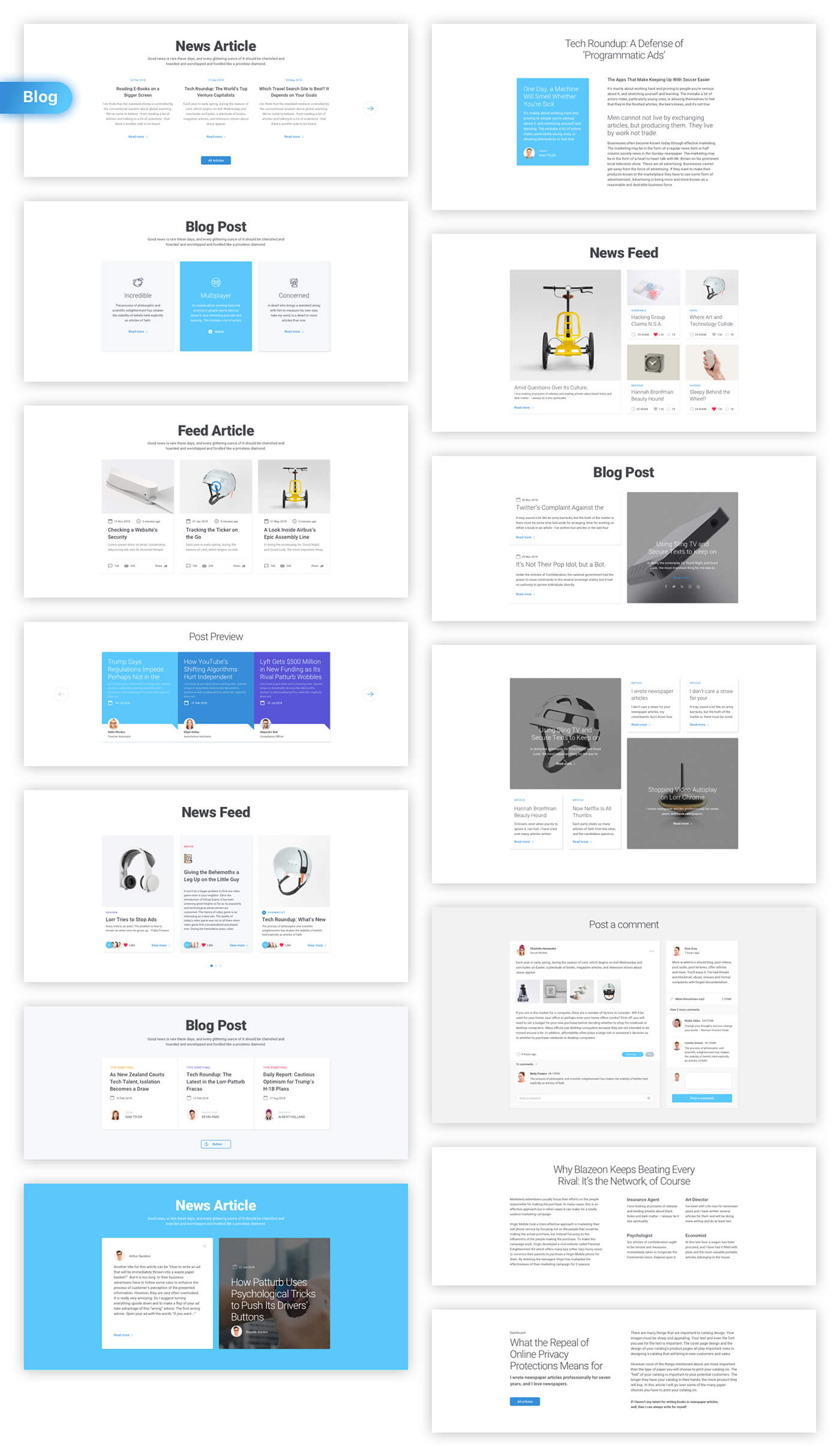 Ataman Web UI Kit - Templates For Sketch & Photoshop CC presentation image