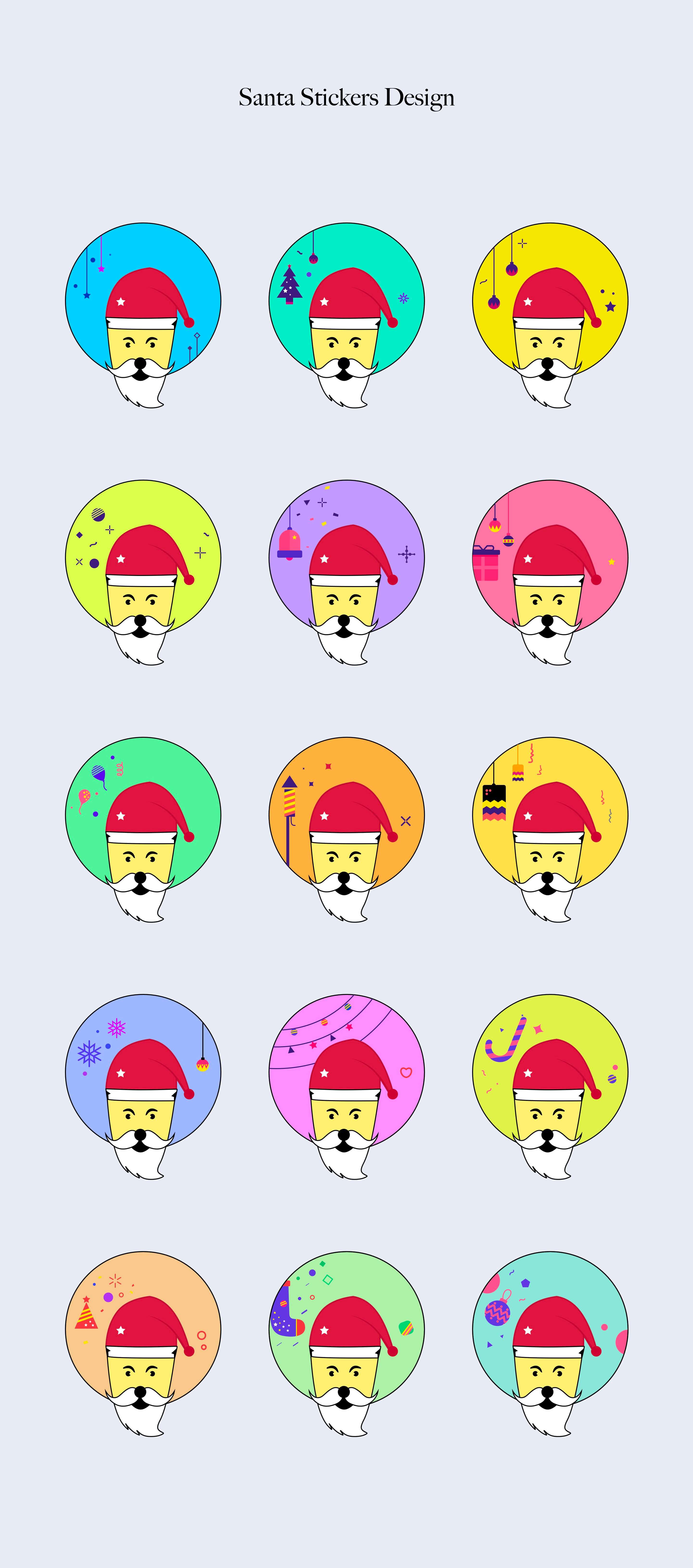 Christmas Santa Free Stickers presentation image
