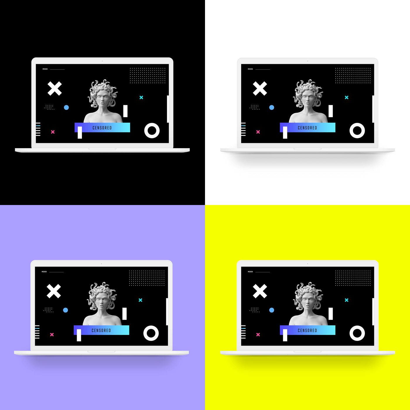 Clay MacBook pro Mockup presentation image