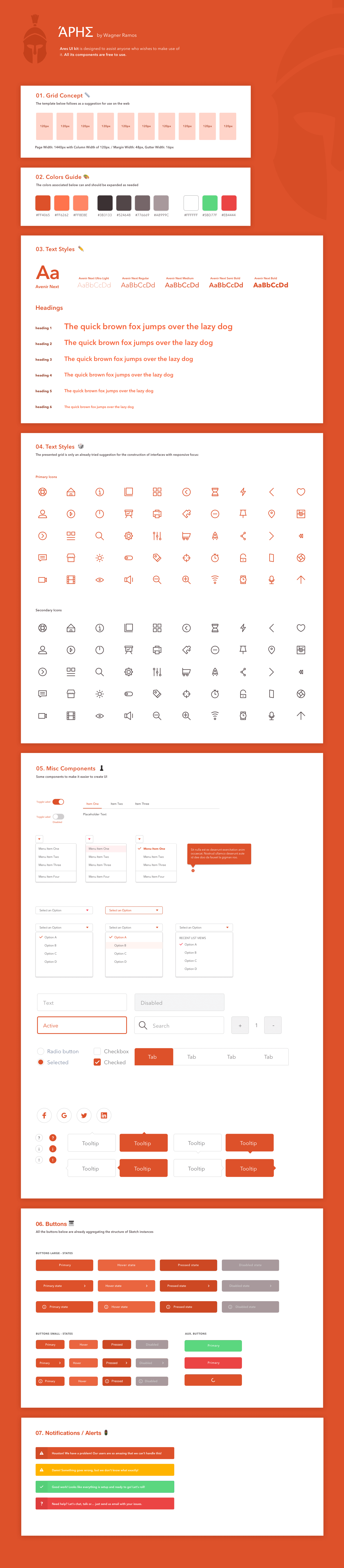 Ares Ui Kit - Free Resource presentation image
