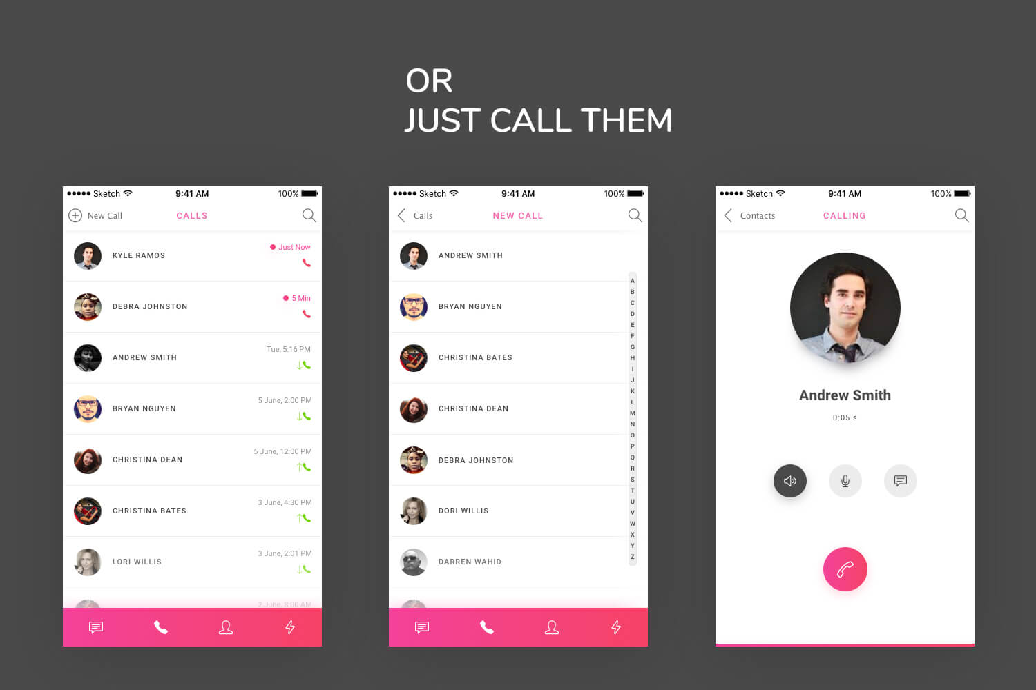 Spike Messenger UI Kit presentation image