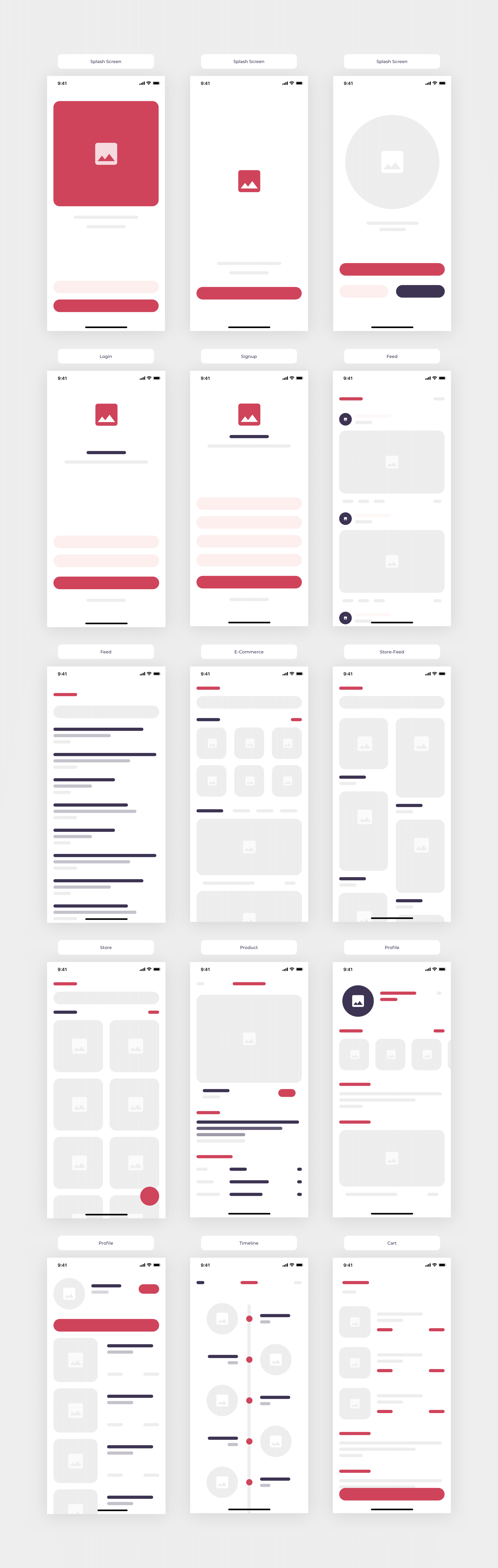 eBlocks - eCommerce Wireframe Kit iOS | Day 299/365 - Project365 presentation image