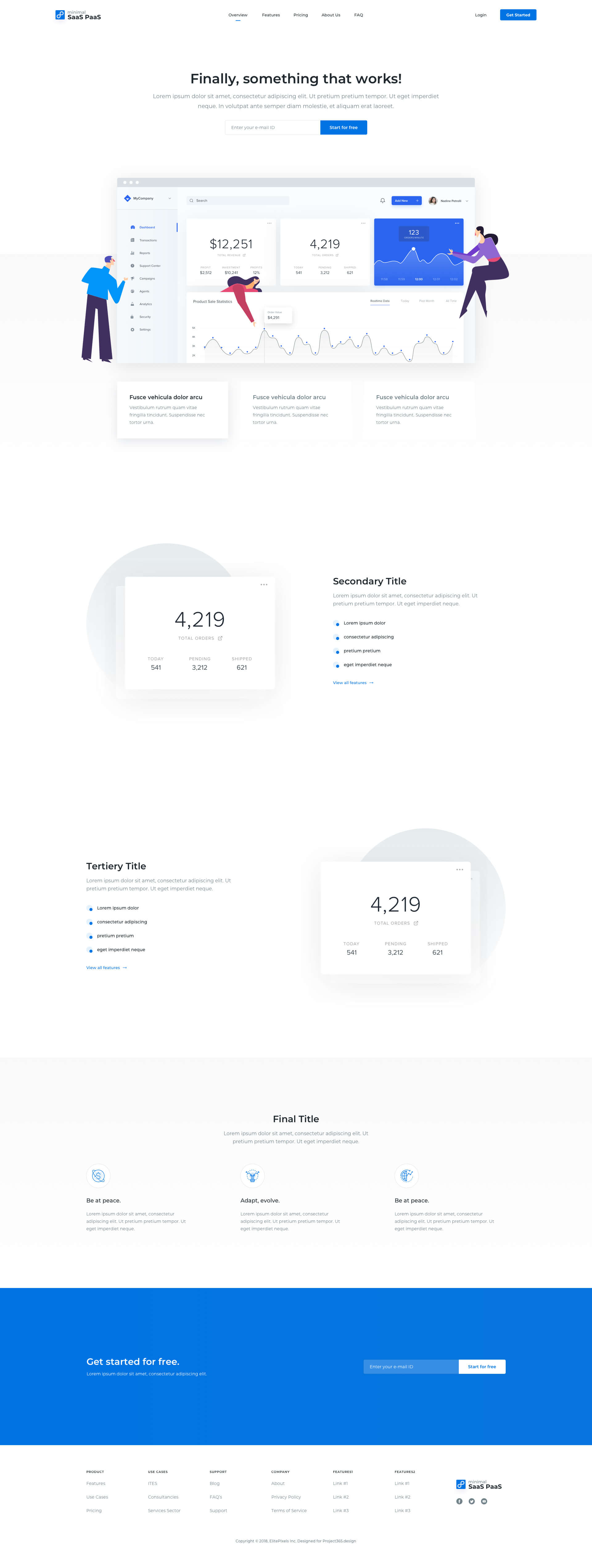 SaaS Product - Landing Page | Day 313/365 - Project365 presentation image