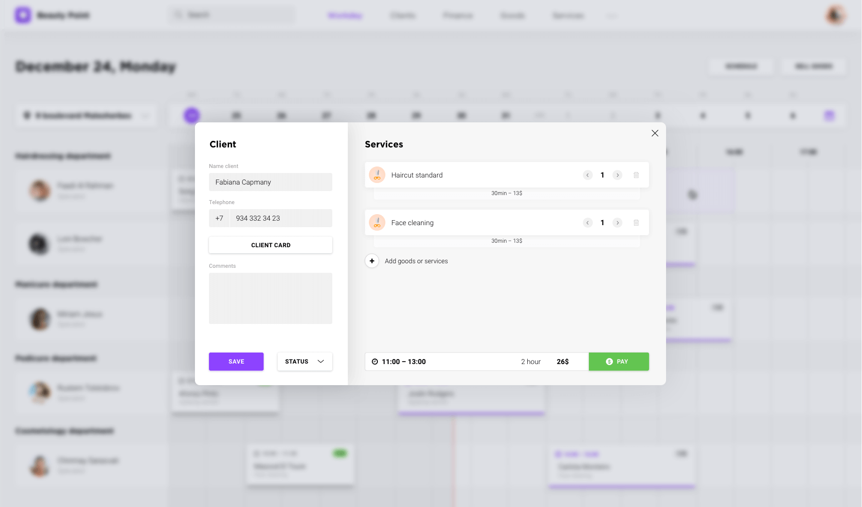 Beauty Point Dashboard presentation image