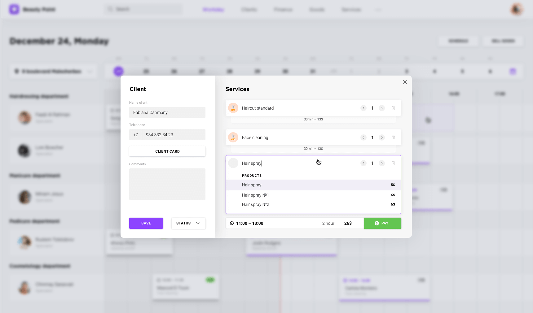 Beauty Point Dashboard presentation image