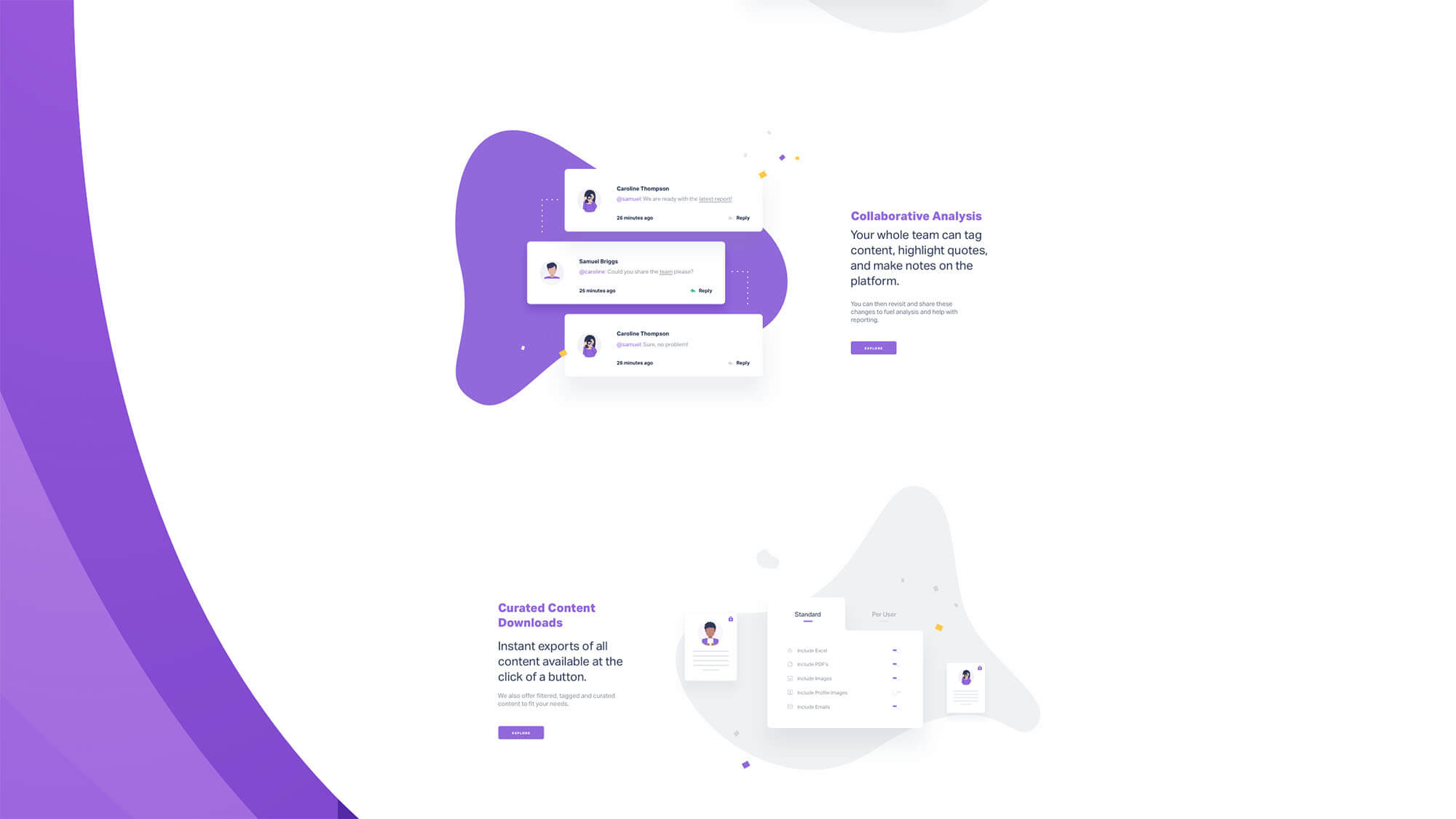 Analytics UI Kit by DtailStudio.com presentation image