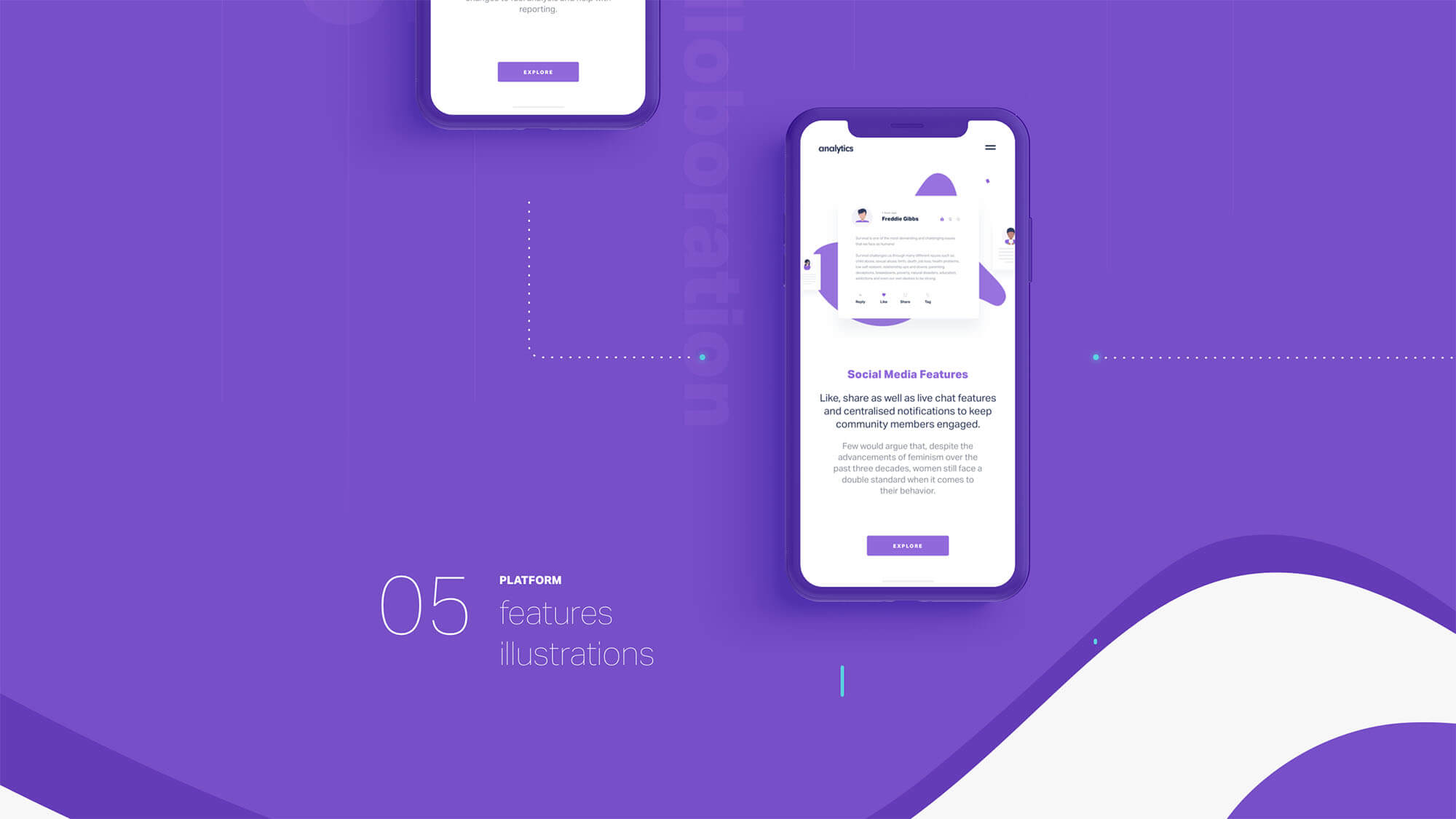 Analytics UI Kit by DtailStudio.com presentation image