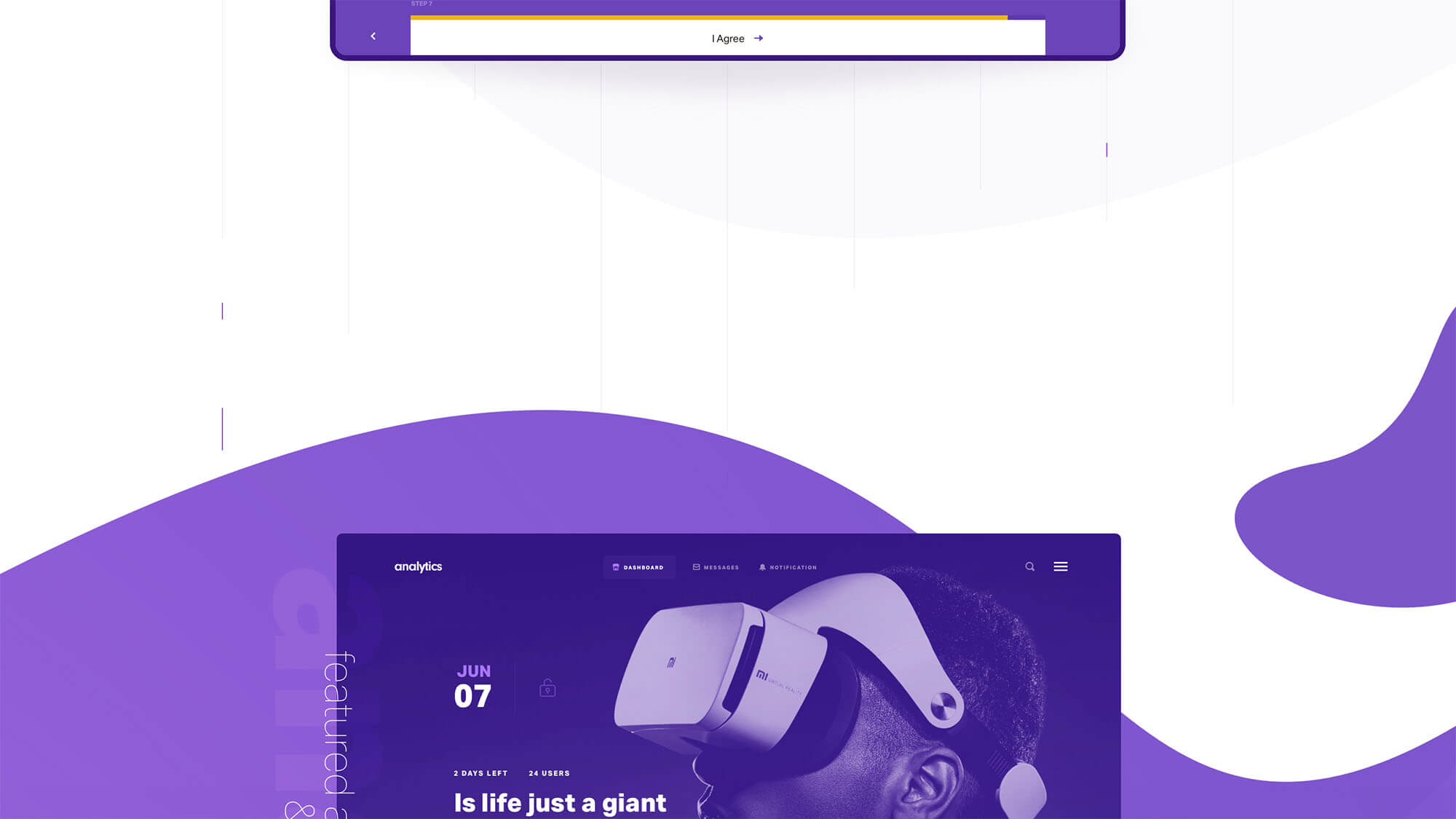 Analytics UI Kit by DtailStudio.com presentation image