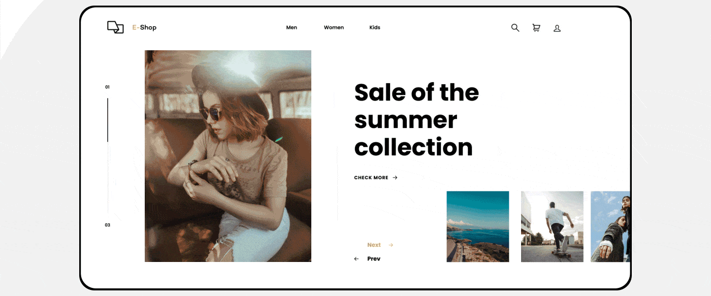 Responsive eCommerce UI kit presentation image