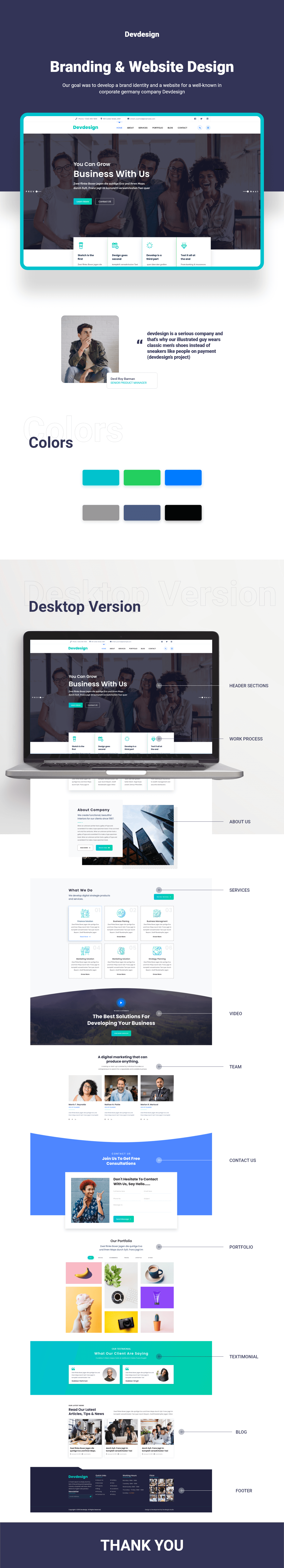 Free Devdesign Landing Page UI presentation image