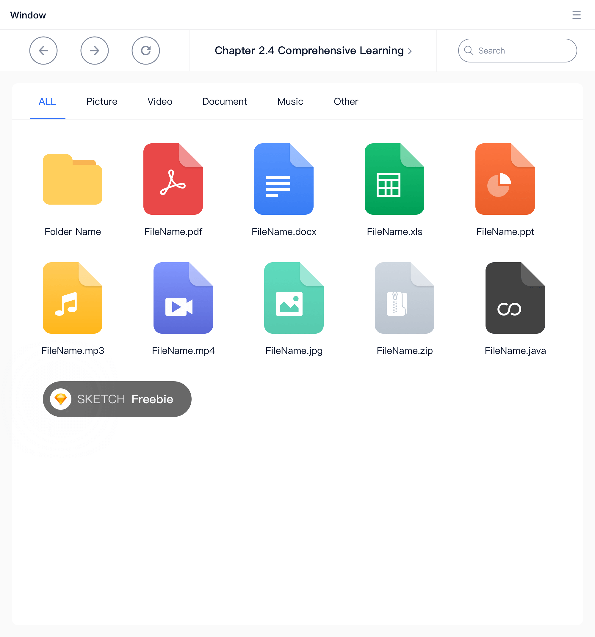 File icon freebie presentation image