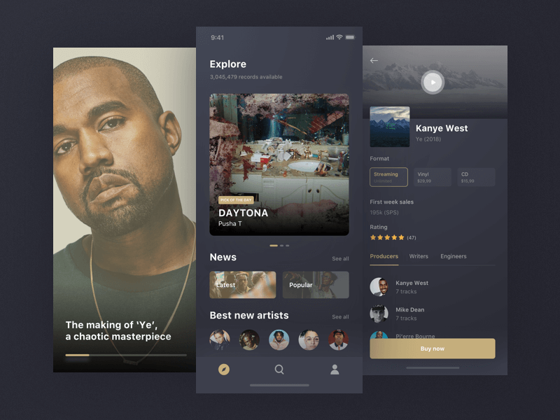 Freebie dark Rebound presentation image