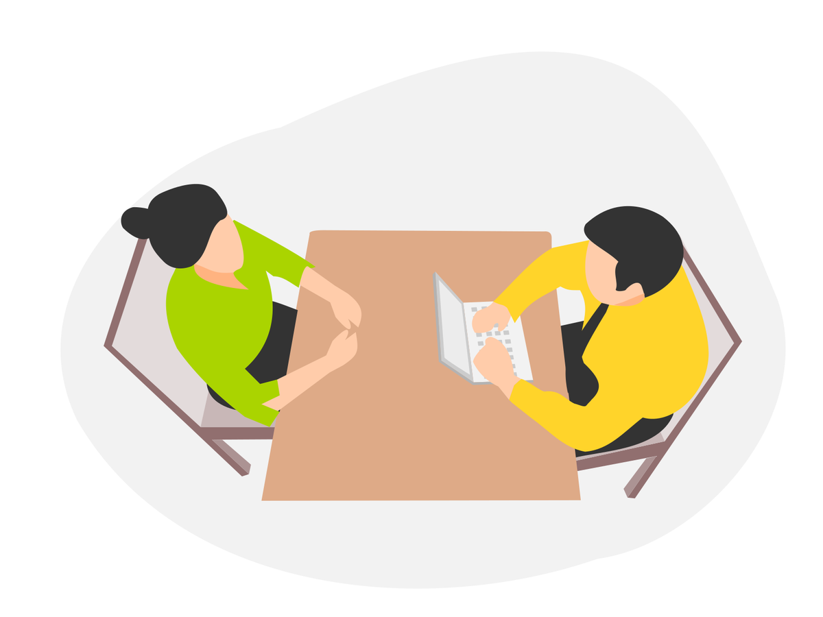 Free Illustrations interview presentation image