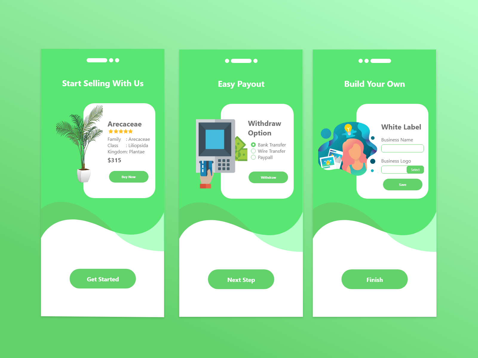 Splash Screen For Florist App presentation image
