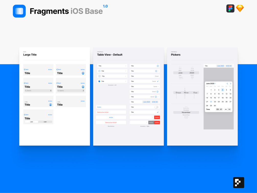 Fragments iOS Base presentation image