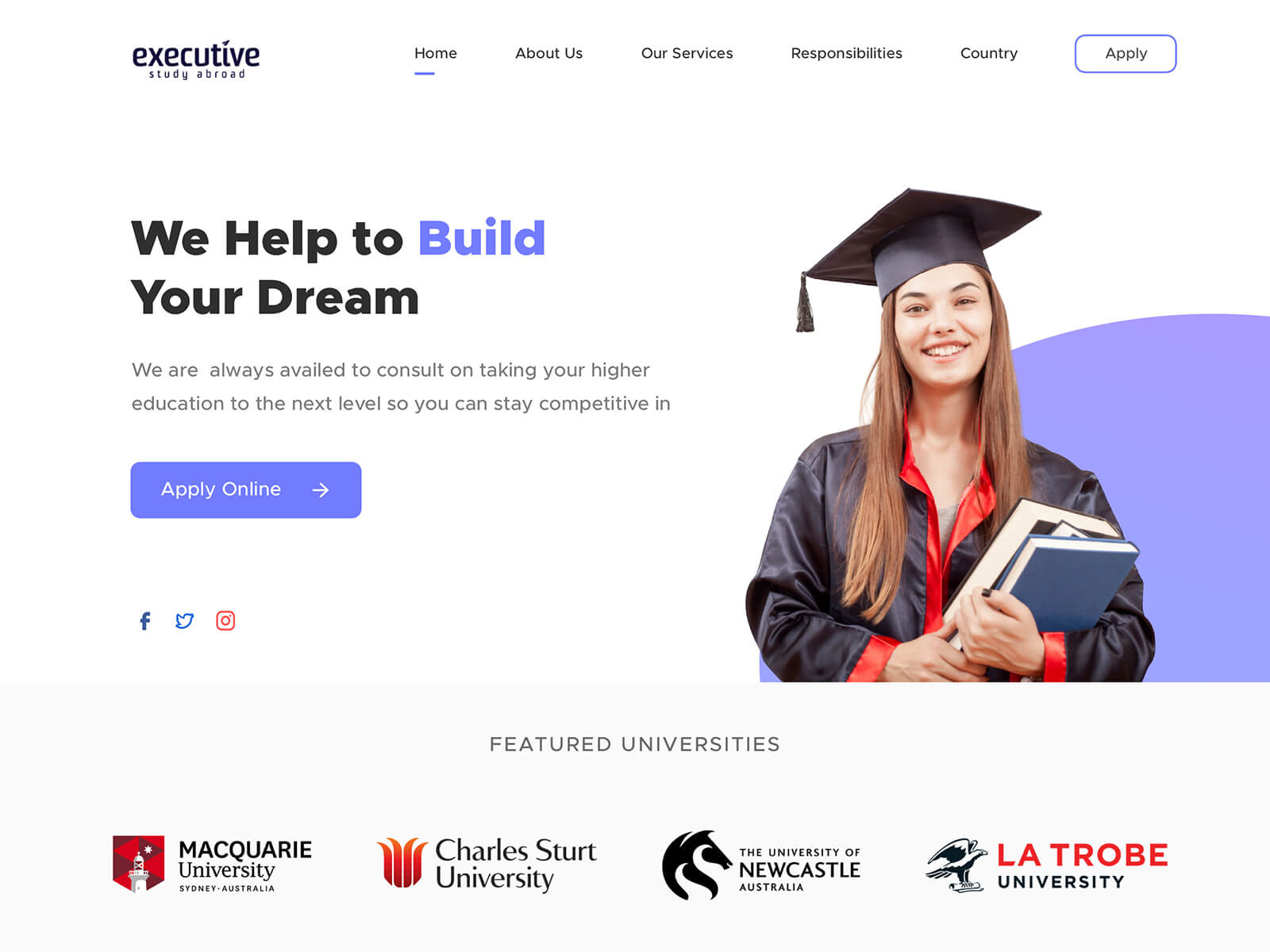 Executive Study Landing Page presentation image