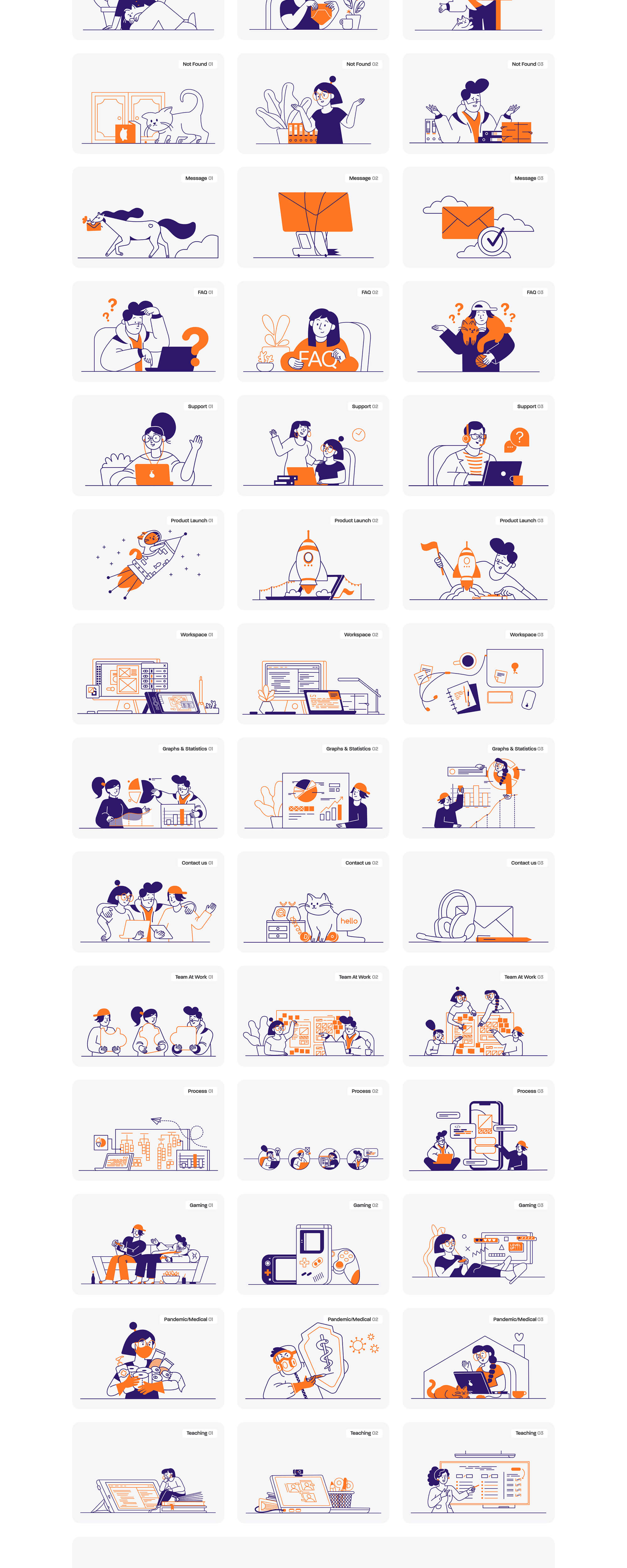 Whoooa! 20 FREE customizable vector illustrations for your next project presentation image