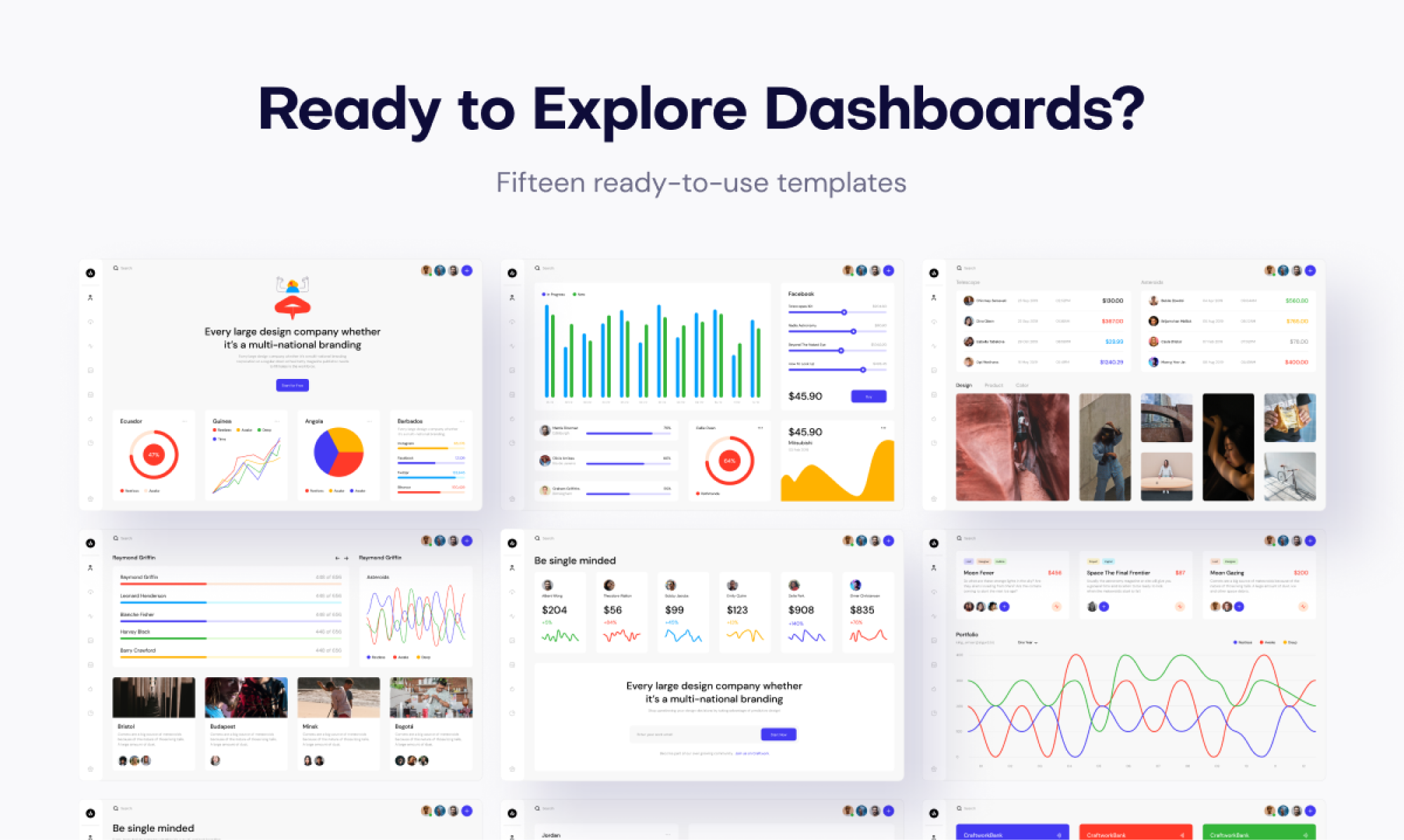 Dashboards UI Kit presentation image