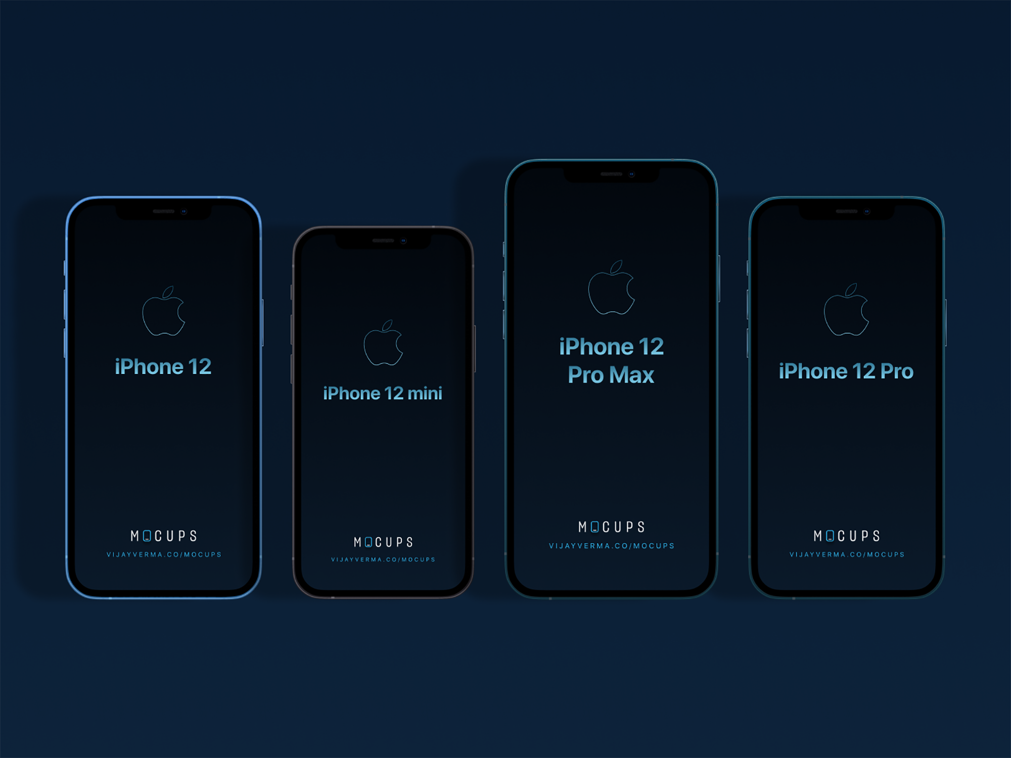 mocups - Freebies iPhone 12 Mockups presentation image