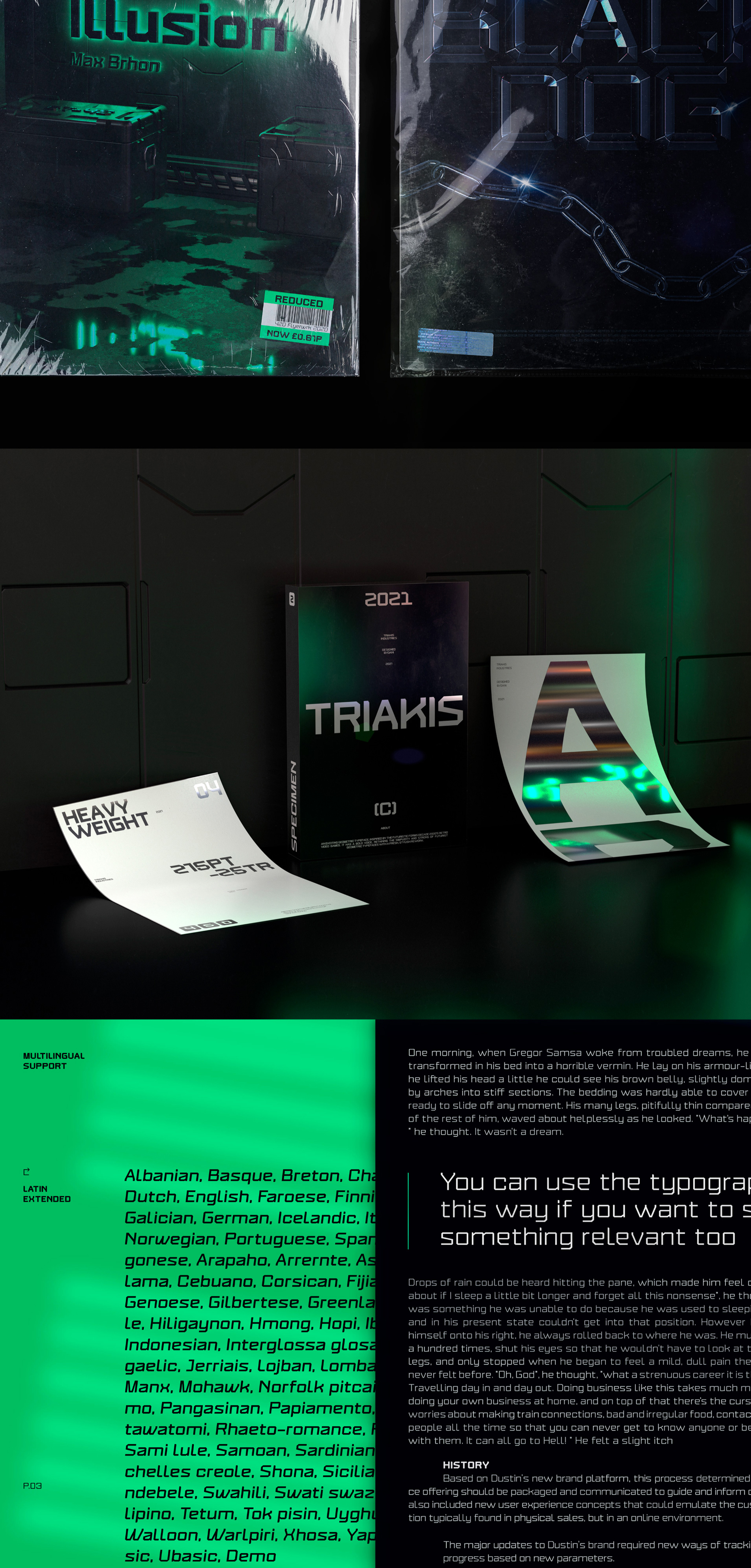 Triakis Font Family – Free Weight presentation image