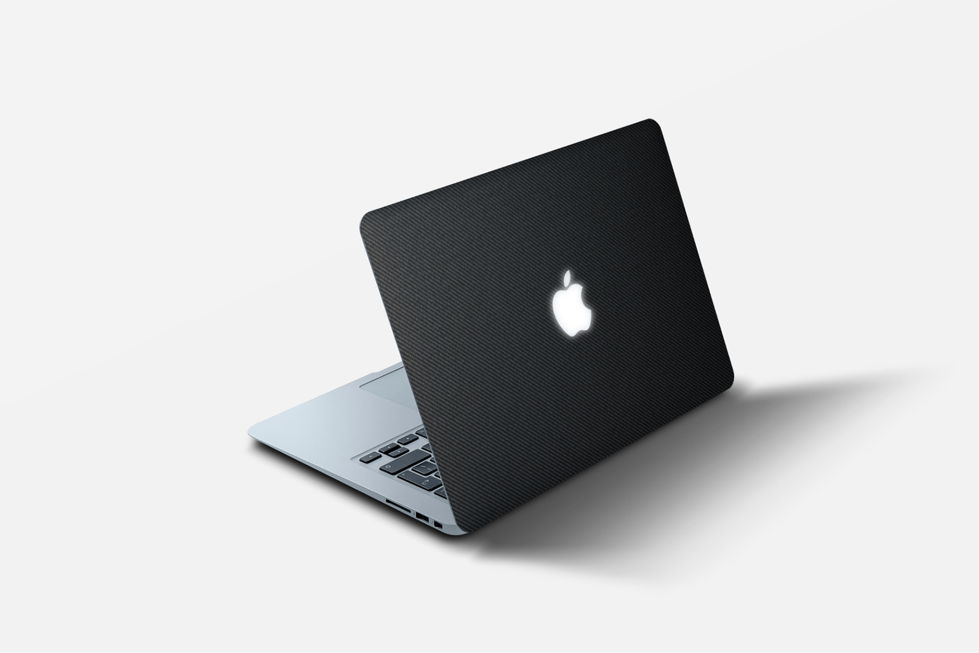 Free Macbook Stickers Mockup presentation image