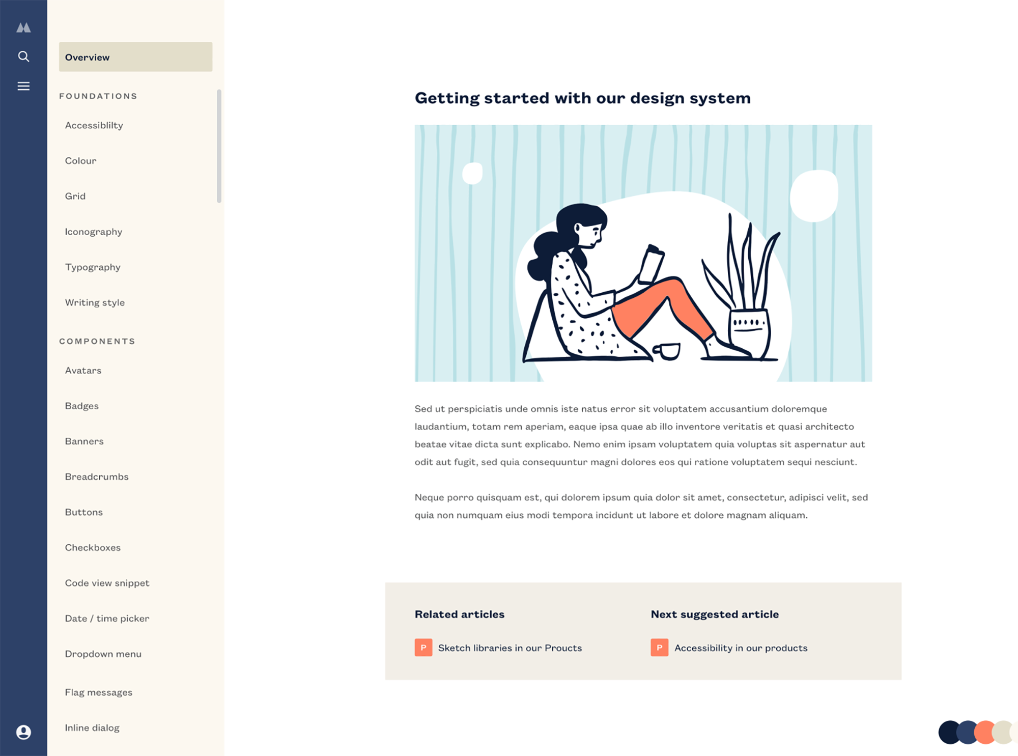 Design System Documentation Exploration presentation image