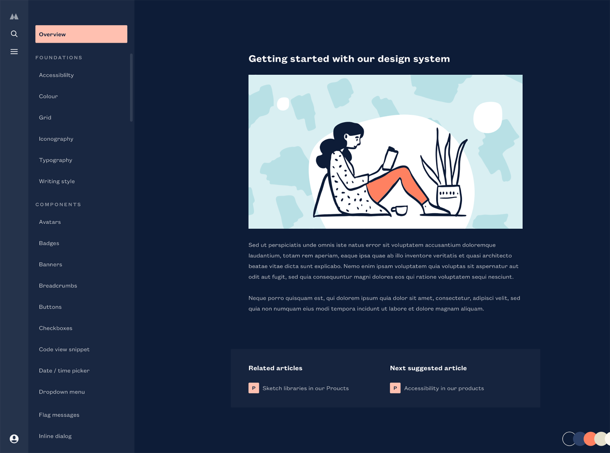 Design System Documentation Exploration presentation image