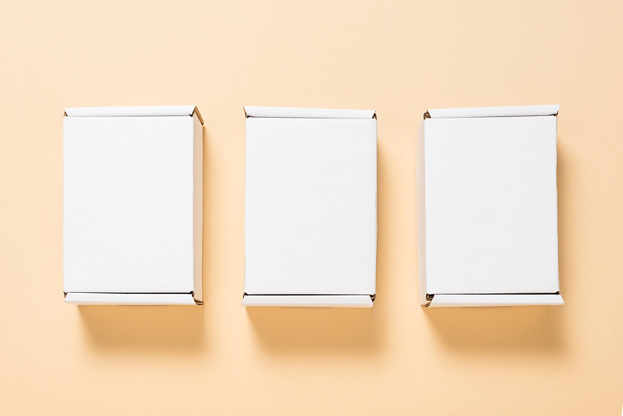 CARDBOARD FLAT MAILER BOXES Mockup presentation image