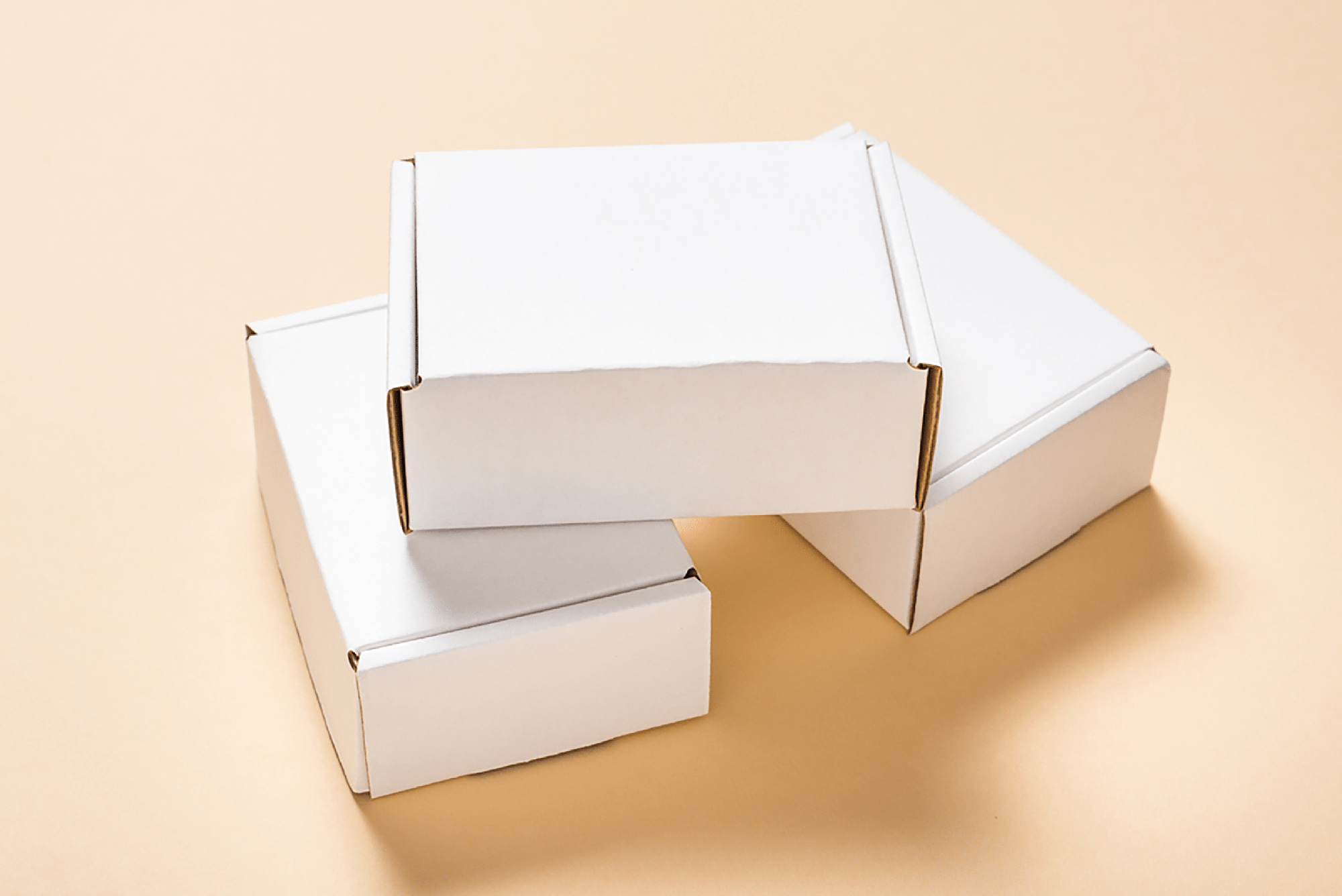 CARDBOARD FLAT MAILER BOXES Mockup presentation image