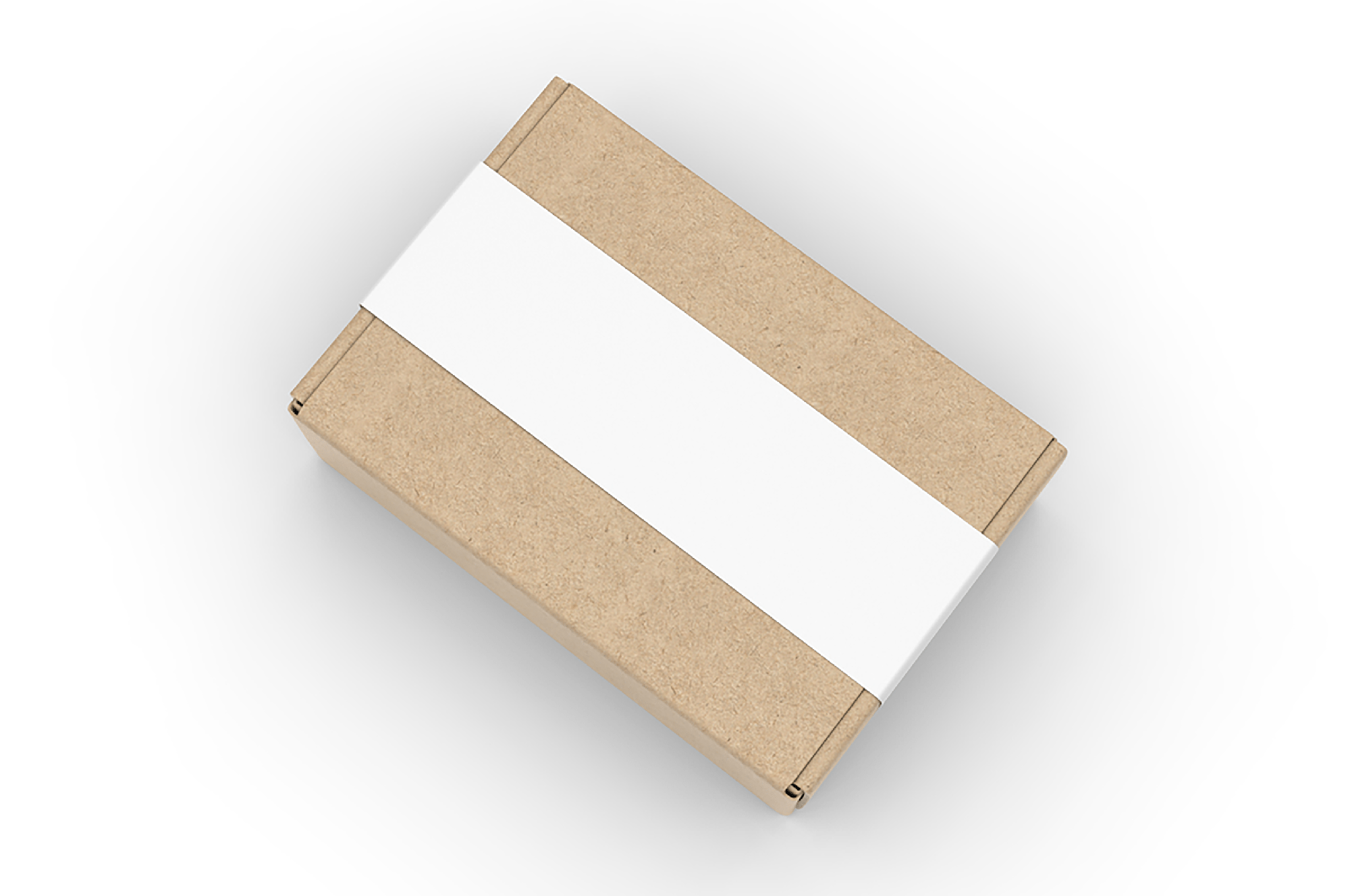 Blank Tuck In Flap Packaging Paper Box Mockup presentation image