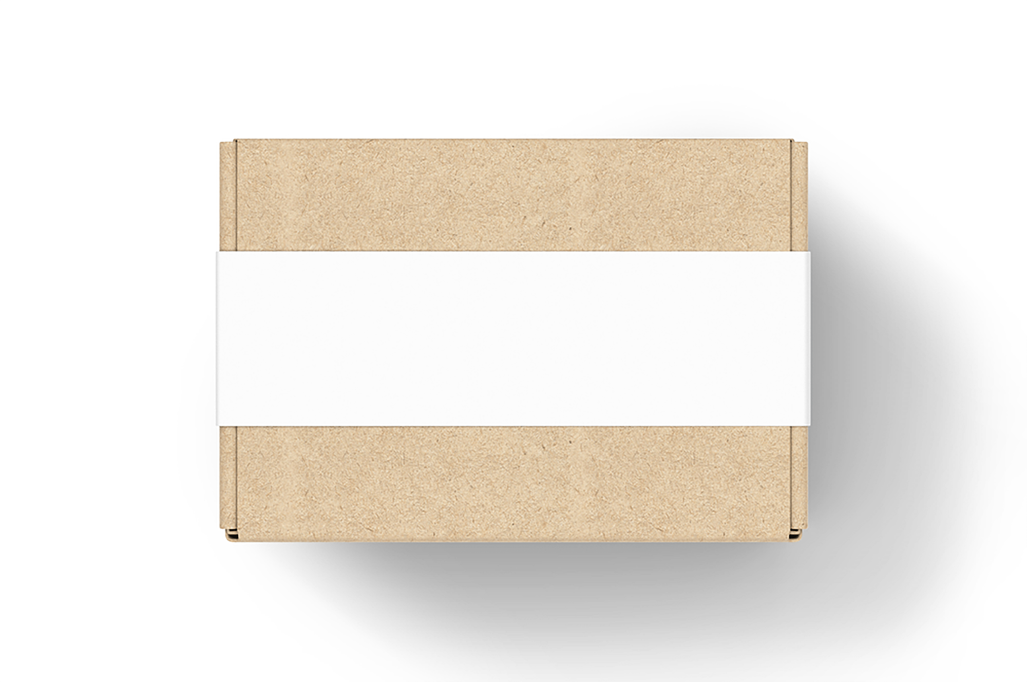 Blank Tuck In Flap Packaging Paper Box Mockup presentation image