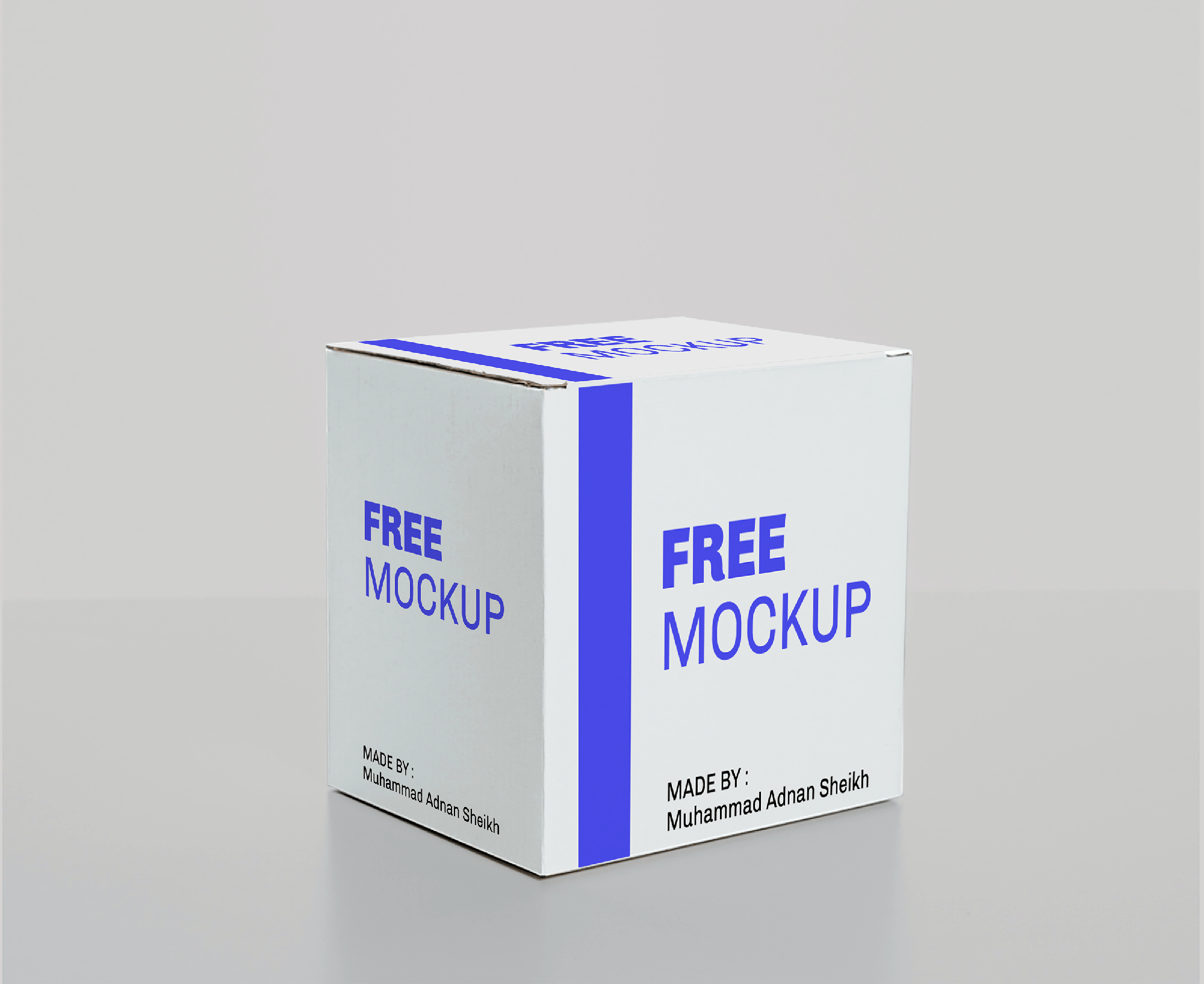 SQUARE WHITE BOX MOCKUP presentation image