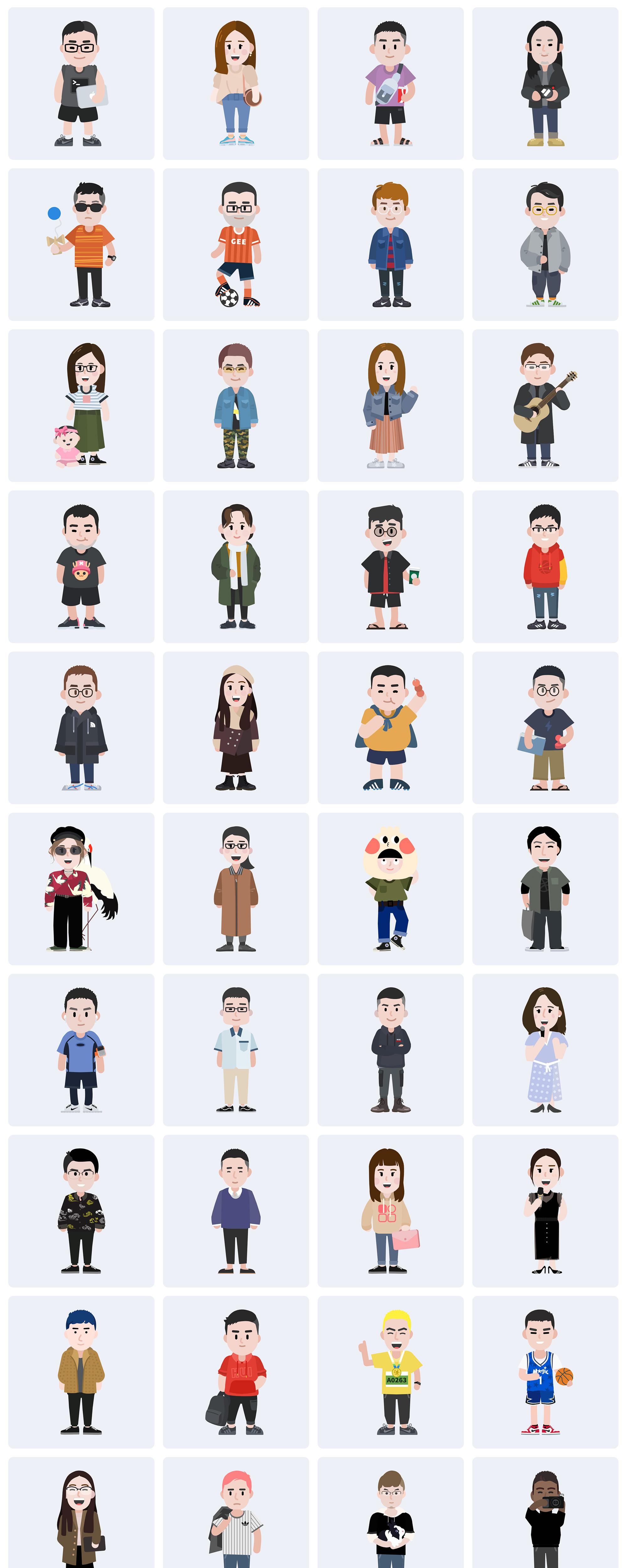 GEE! ME | Free Vector Character Pack presentation image