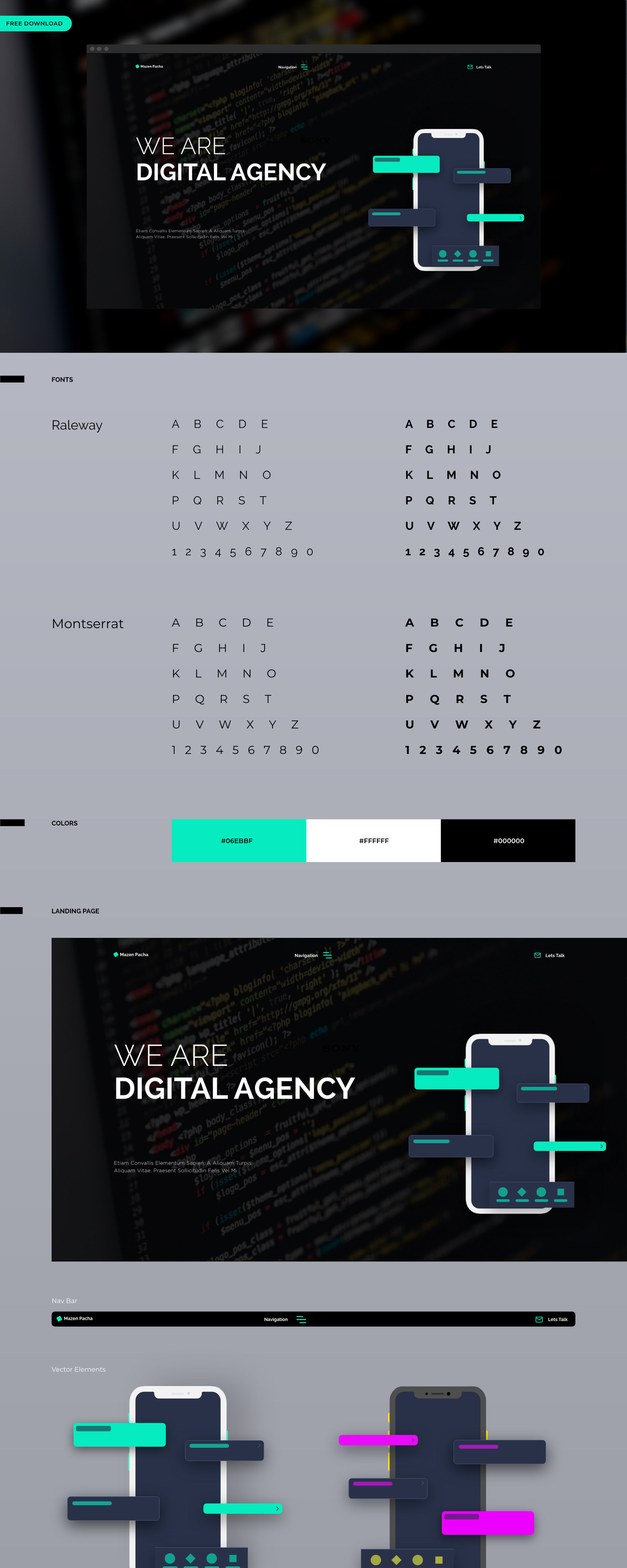 Digital Agency Free Website Design presentation image
