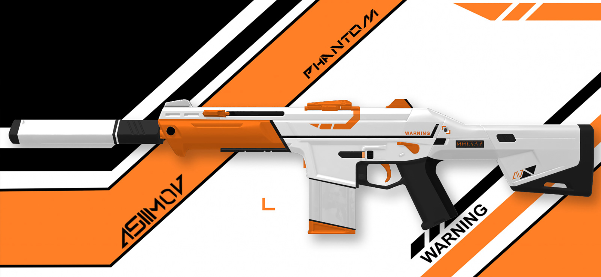 VALORANT™ PHANTOM FREE PSD MOCKUP presentation image