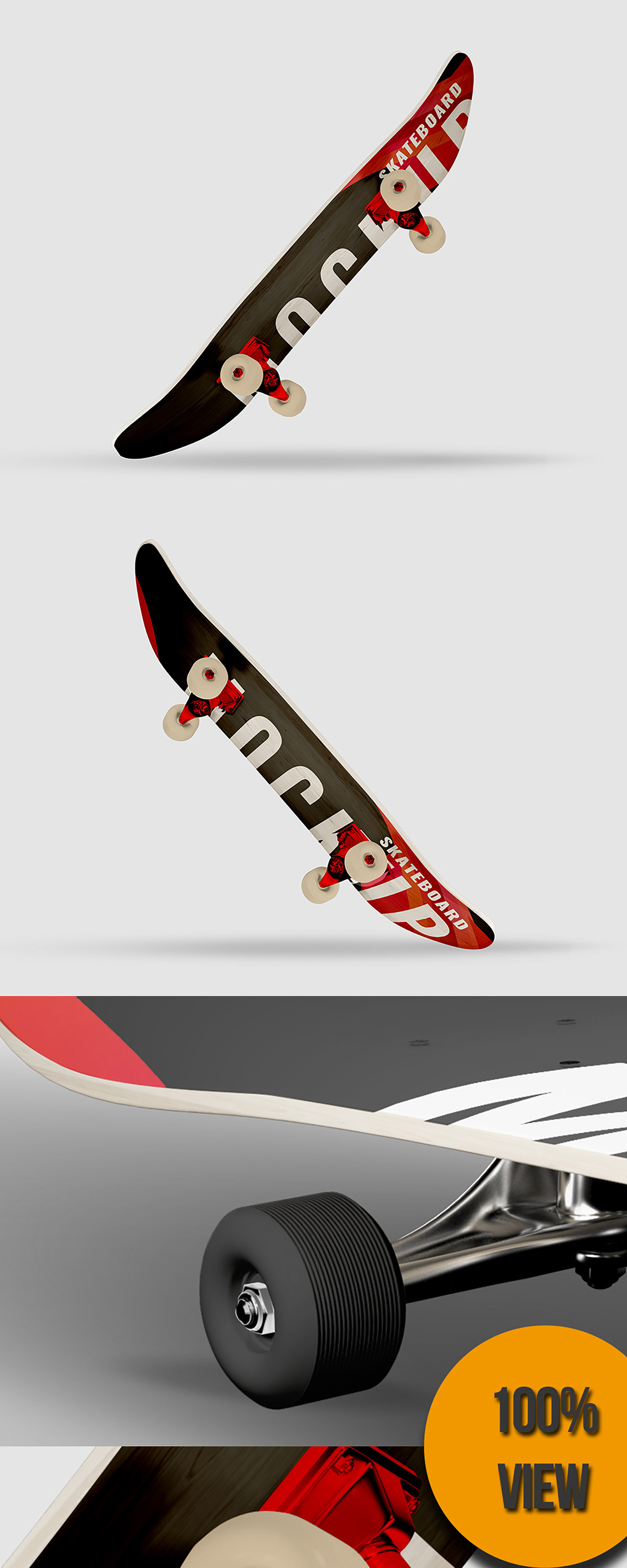 Skateboard Mockup Pack presentation image