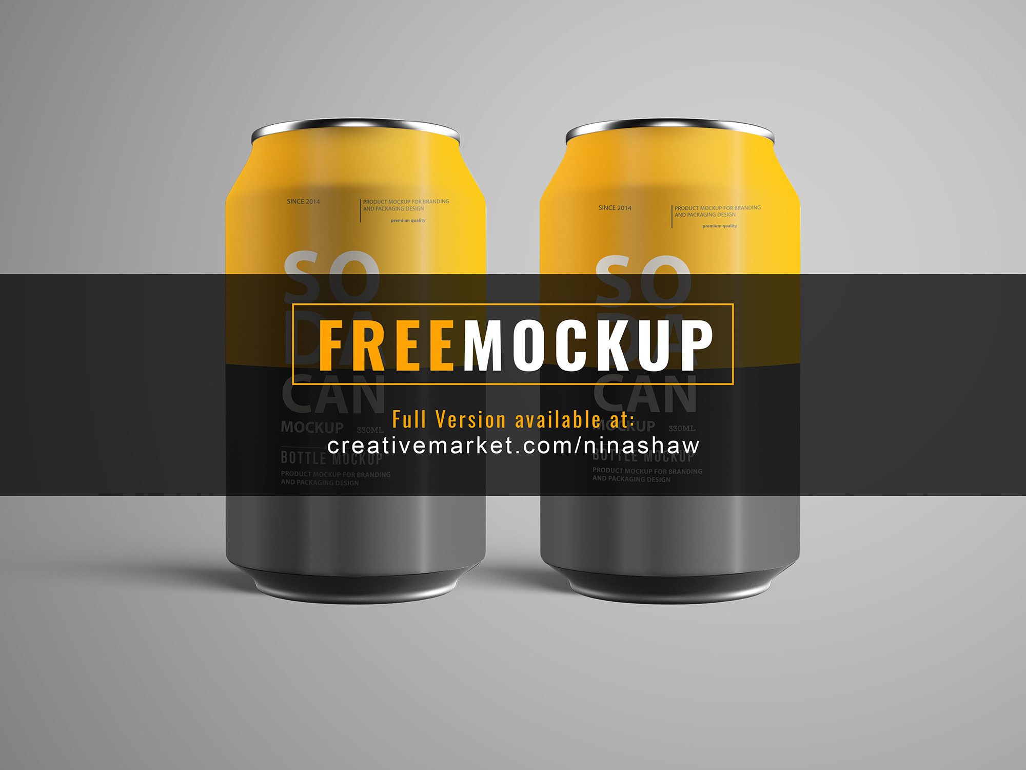 Soda Can Mockup Pack presentation image