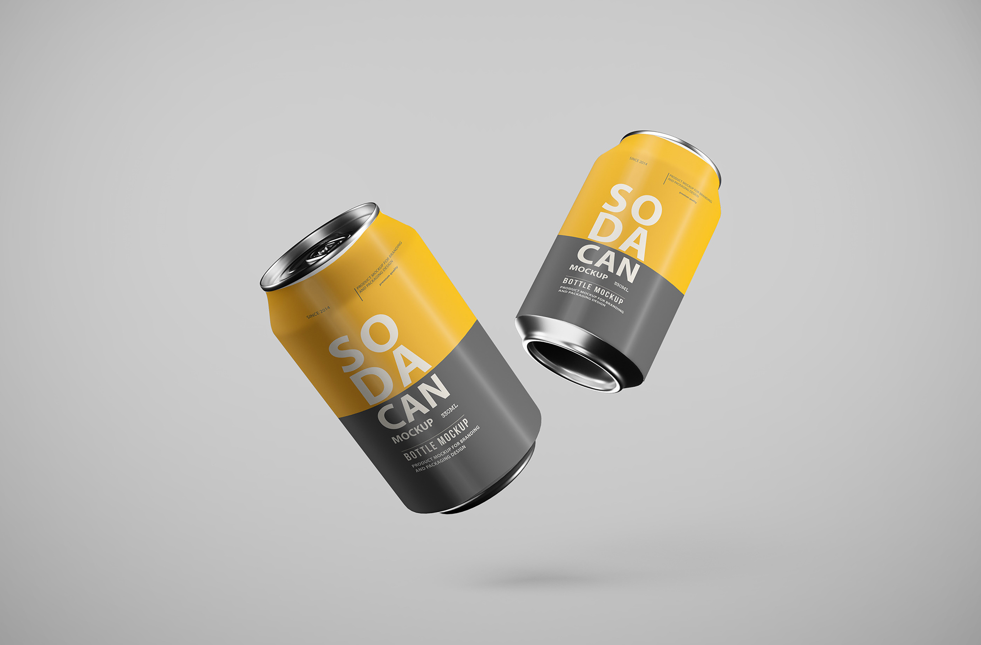 Soda Can Mockup Pack presentation image