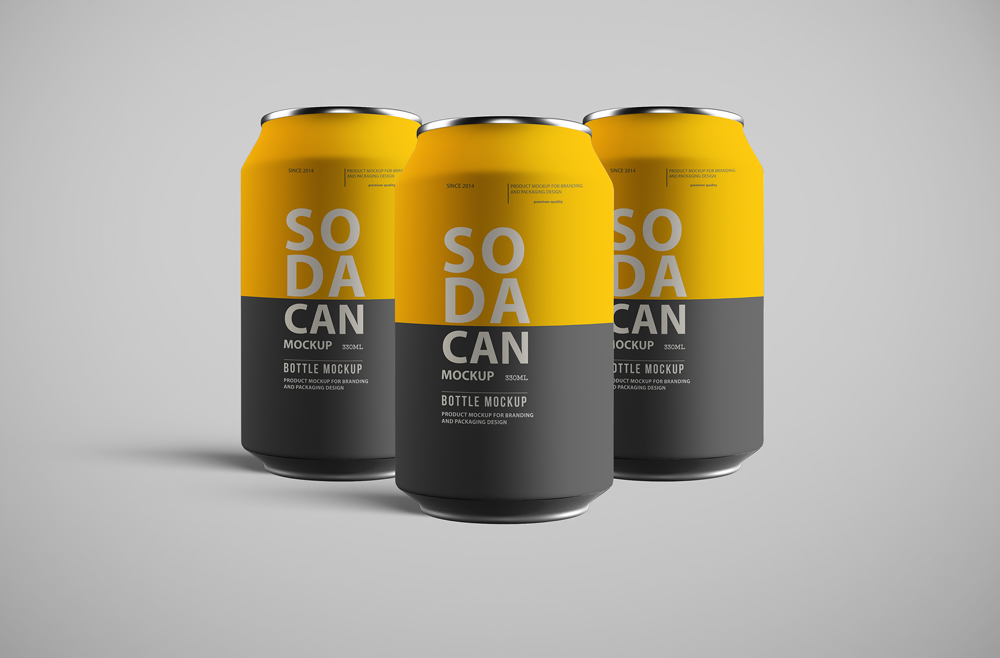 Soda Can Mockup Pack presentation image