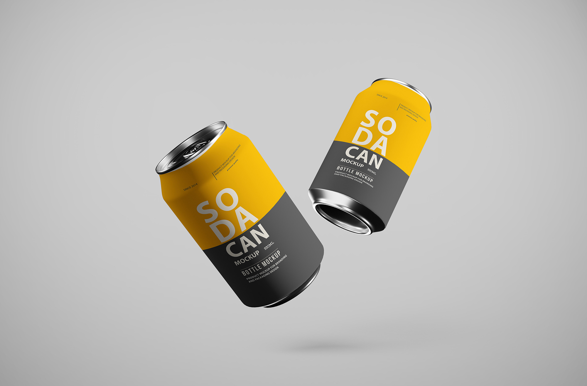Soda Can Mockup Pack presentation image