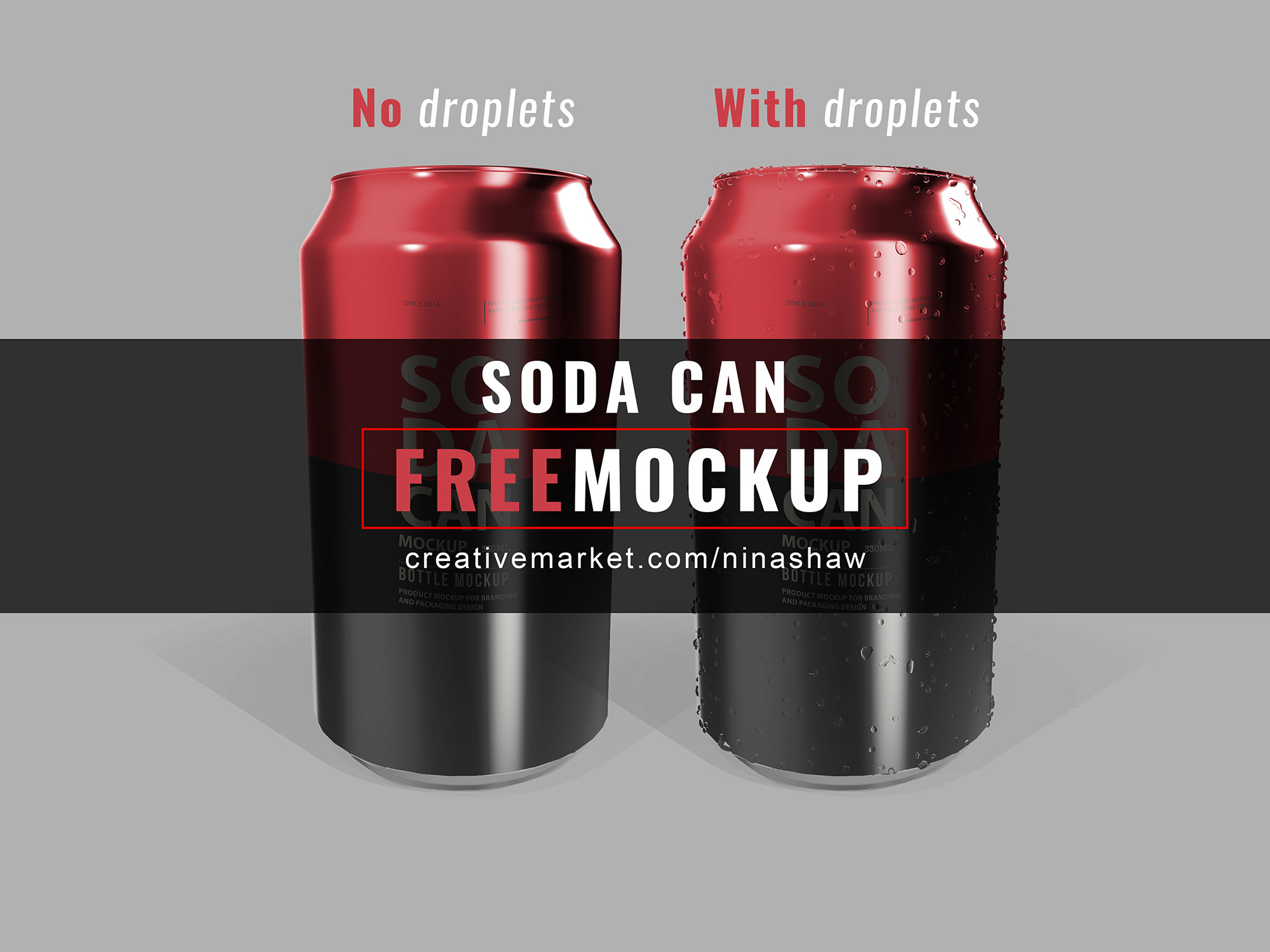 Soda Can Mockup presentation image