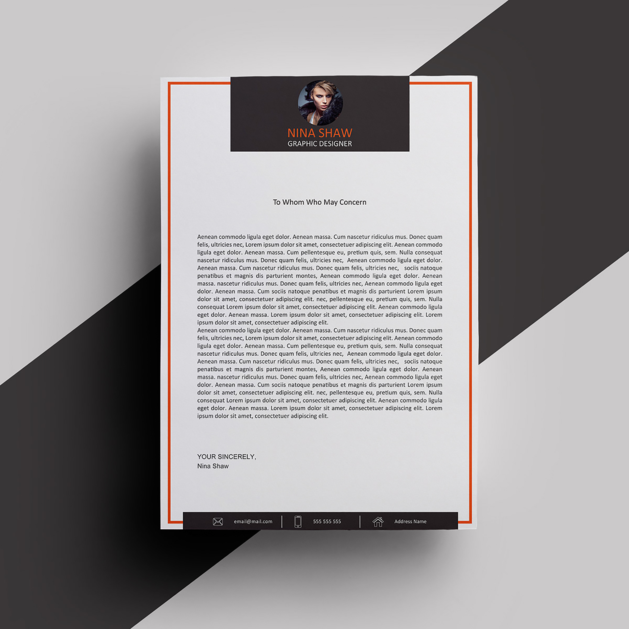 Resume Template + Cover Letter presentation image