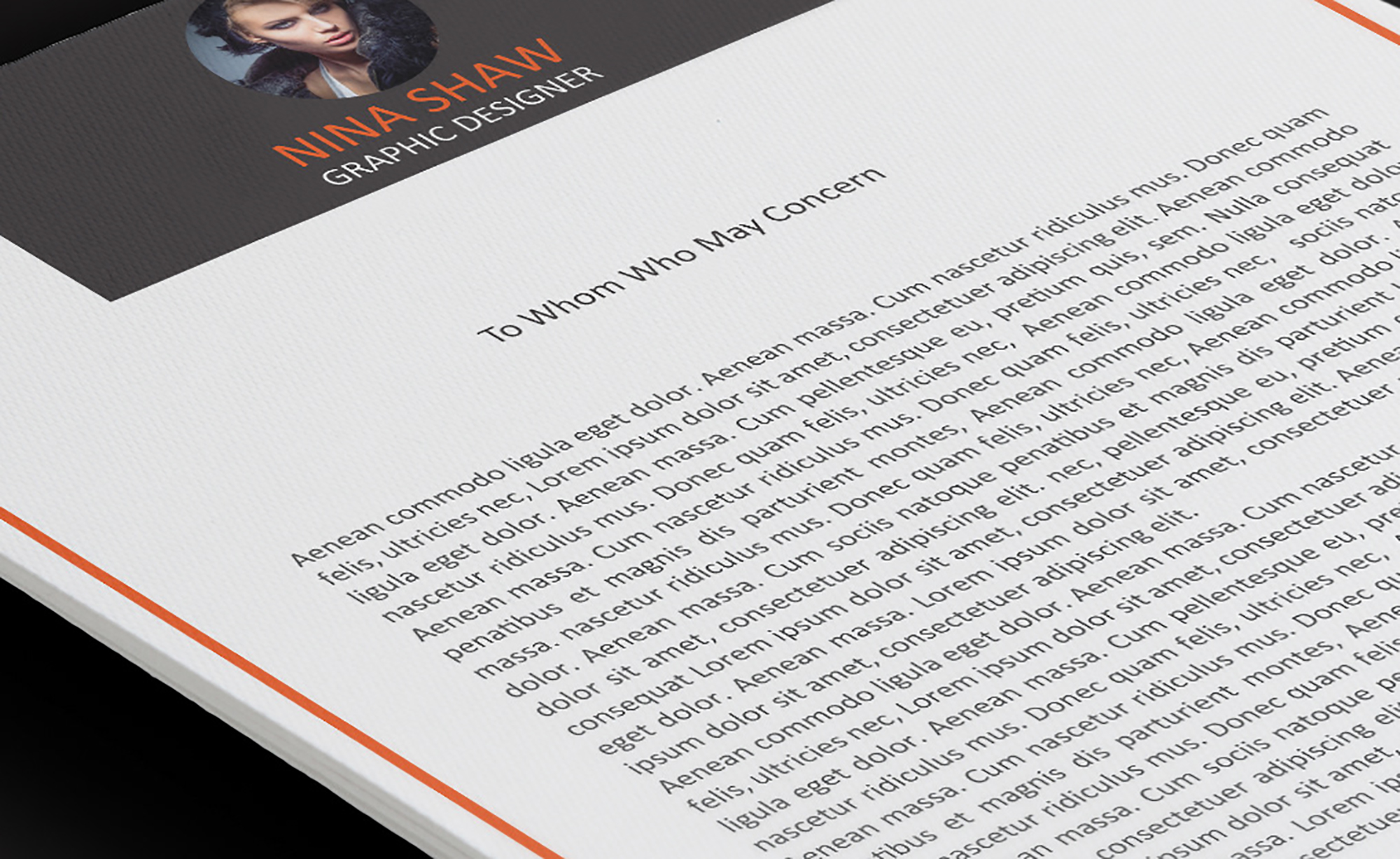 Resume Template + Cover Letter presentation image