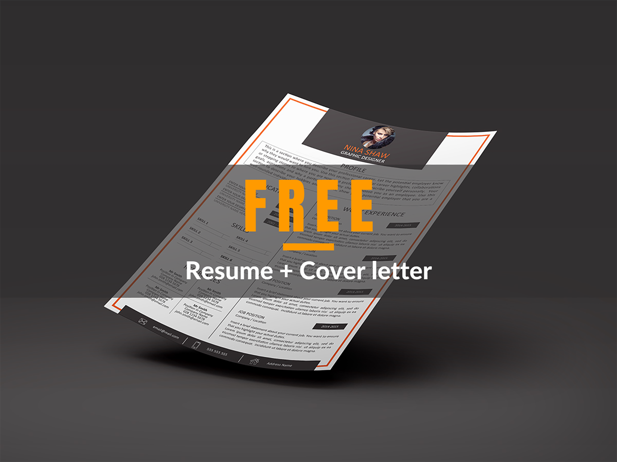 Resume Template + Cover Letter presentation image
