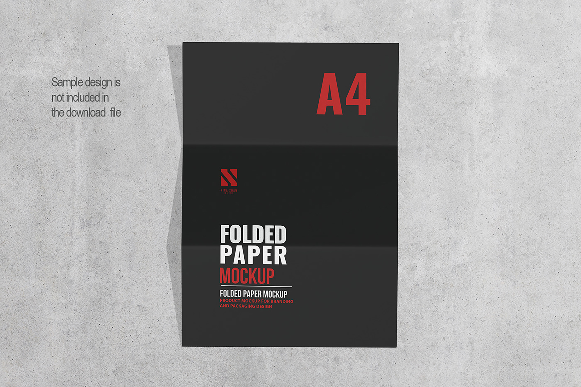 Folded Paper Mockup presentation image