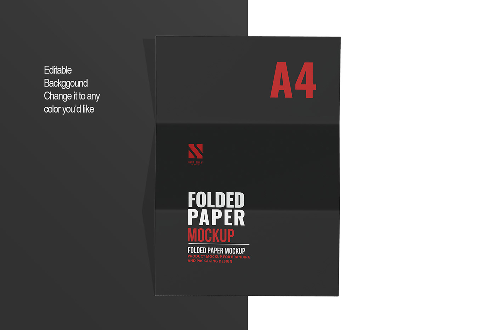 Folded Paper Mockup presentation image