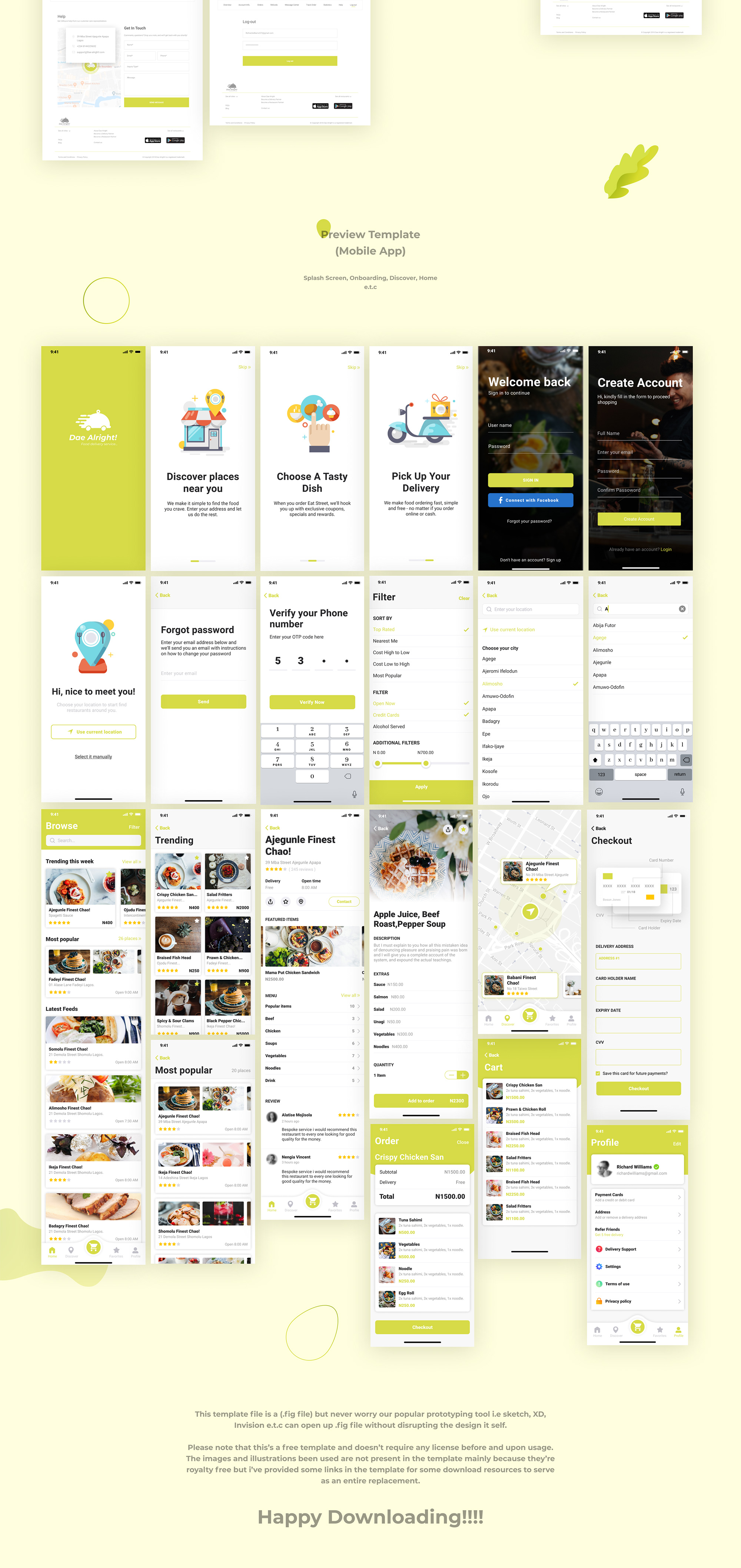 Restaurant UI Kit presentation image